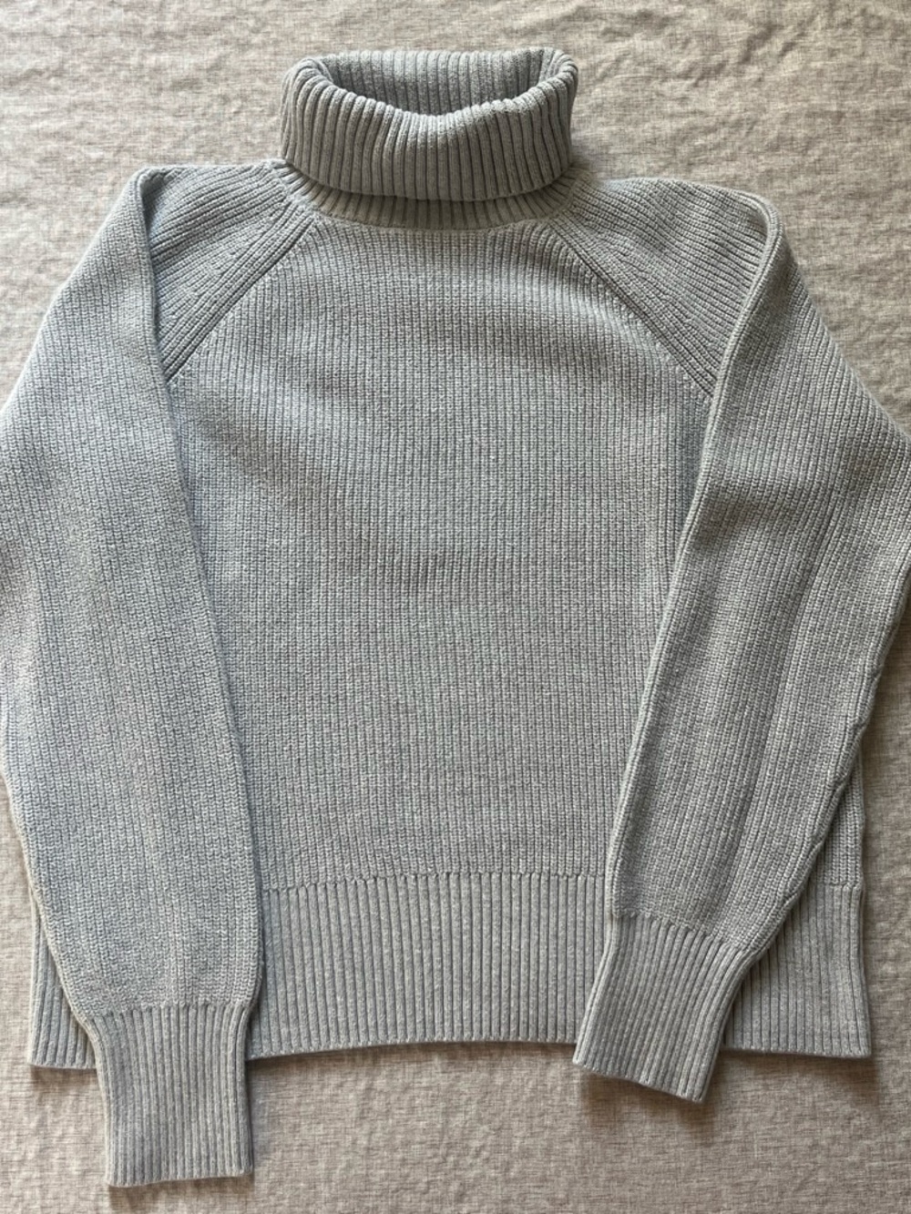 Lands End Drifter Gray Turtleneck Size Medium